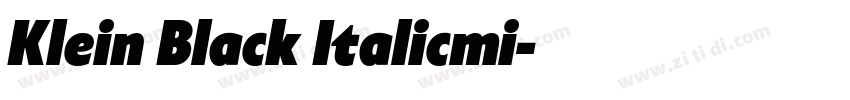 Klein Black Italicmi字体转换 Klein Black Italicmi字体转换